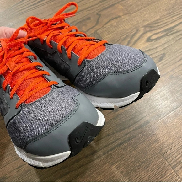 Nike Downshifter 6 Running Shoes Grey/Orange Mens 13 684652-005 - Picture 10 of 13